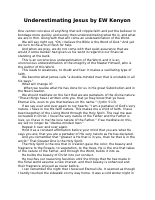 Underestimating Jesus by EW Kenyon (2).doc